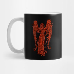 Red Virgo Zodiac Sign Mug